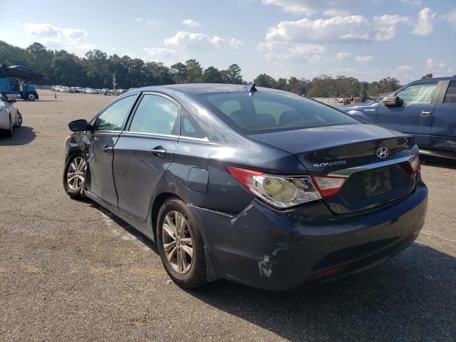 5NPEB4AC0DH662881 - 2013 HYUNDAI SONATA GLS BLUE photo 3