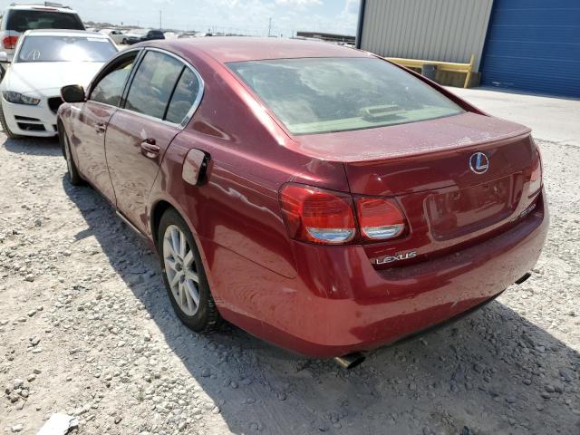 JTHCH96S860005649 - 2006 LEXUS GS 300 BURGUNDY photo 3