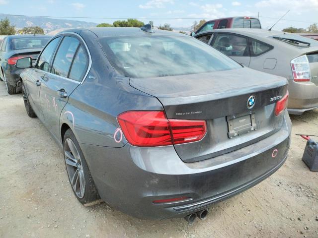 WBA8E1C58JA159620 - 2018 BMW 330E GRAY photo 3