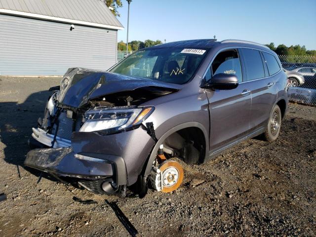 5FNYF6H08NB066071 - 2022 HONDA PILOT ELIT GRAY photo 2