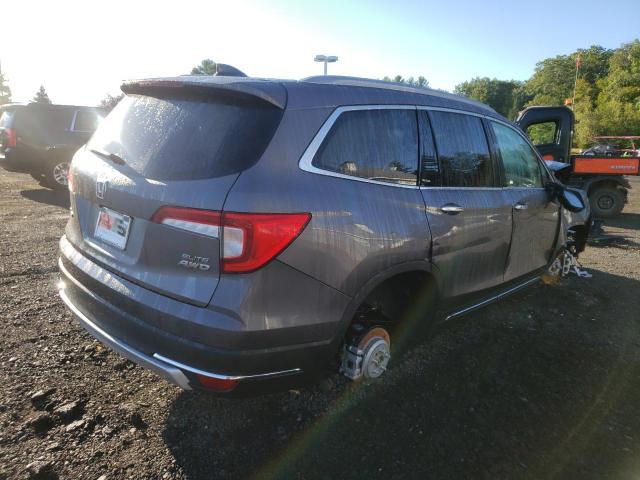 5FNYF6H08NB066071 - 2022 HONDA PILOT ELIT GRAY photo 4