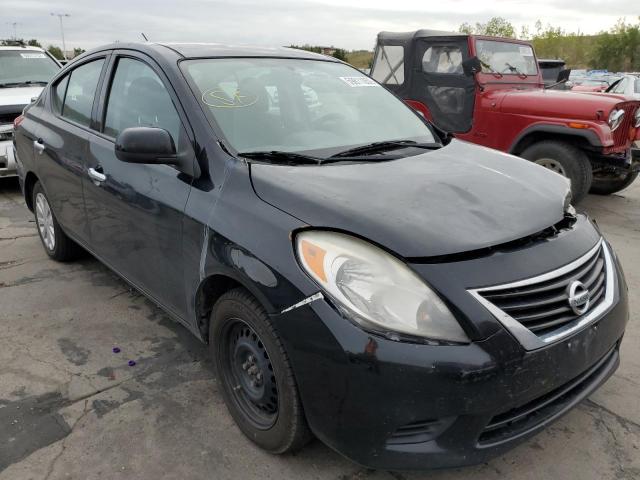 3N1CN7AP4EL870964 - 2014 NISSAN VERSA BLACK photo 1