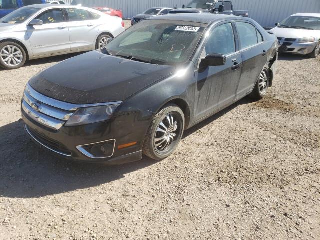 3FAHP0JA3CR394531 - 2012 FORD FUSION SEL BLACK photo 2