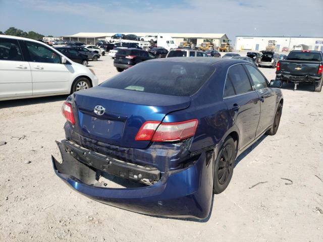 4T1BE46K88U242965 - 2008 TOYOTA CAMRY CE BLUE photo 4