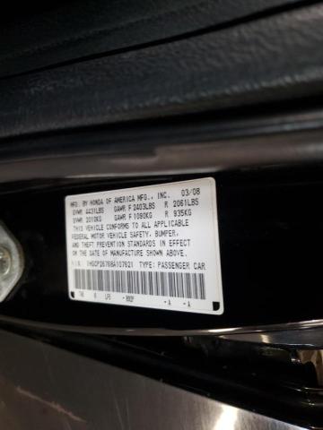 1HGCP26768A107621 - 2008 HONDA ACCORD EX BLACK photo 10