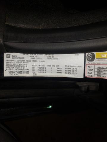 5GTDN136968198668 - 2006 HUMMER H3 BLACK photo 10
