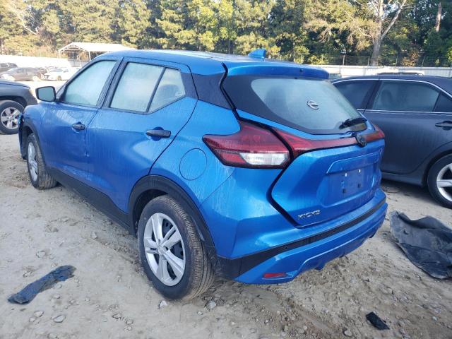 3N1CP5BV2NL500611 - 2022 NISSAN KICKS S BLUE photo 3