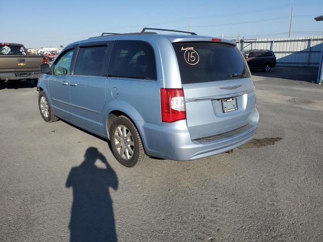 2C4RC1BG9DR798380 - 2013 CHRYSLER TOWN & COU BLUE photo 3