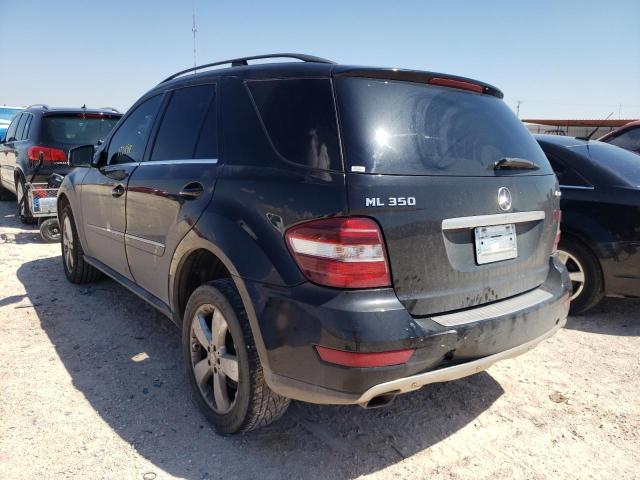 4JGBB8GB8BA730515 - 2011 MERCEDES-BENZ ML 350 4MA BLACK photo 3