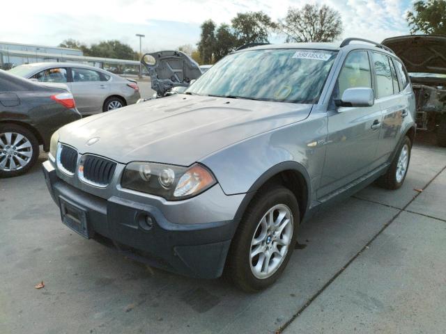 WBXPA73494WB24571 - 2004 BMW X3 2.5I GRAY photo 2