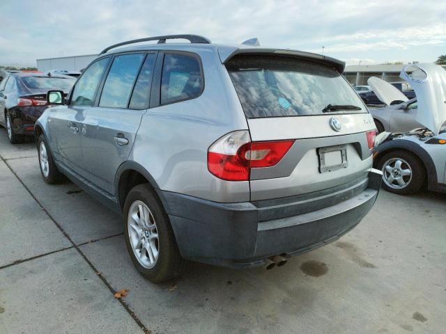 WBXPA73494WB24571 - 2004 BMW X3 2.5I GRAY photo 3