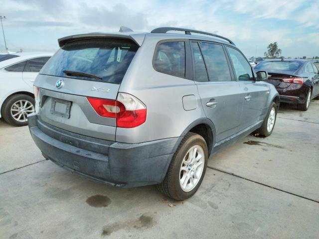 WBXPA73494WB24571 - 2004 BMW X3 2.5I GRAY photo 4