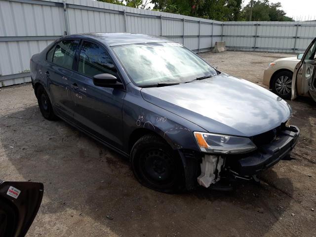 3VW2K7AJ6EM252047 - 2014 VOLKSWAGEN JETTA BASE 灰色 照片 1