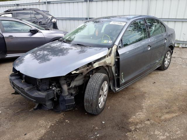 3VW2K7AJ6EM252047 - 2014 VOLKSWAGEN JETTA BASE 灰色 照片 2