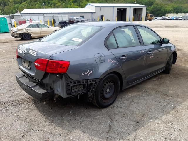3VW2K7AJ6EM252047 - 2014 VOLKSWAGEN JETTA BASE 灰色 照片 4