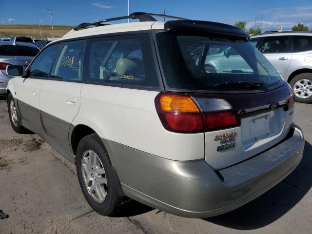 4S3BH806817675012 - 2001 SUBARU LEGACY OUT WHITE photo 3