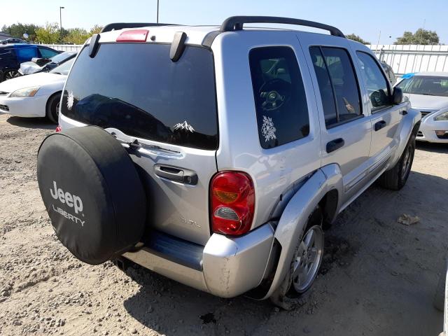 1J8GL58K22W294339 - 2002 JEEP LIBERTY LI SILVER photo 4