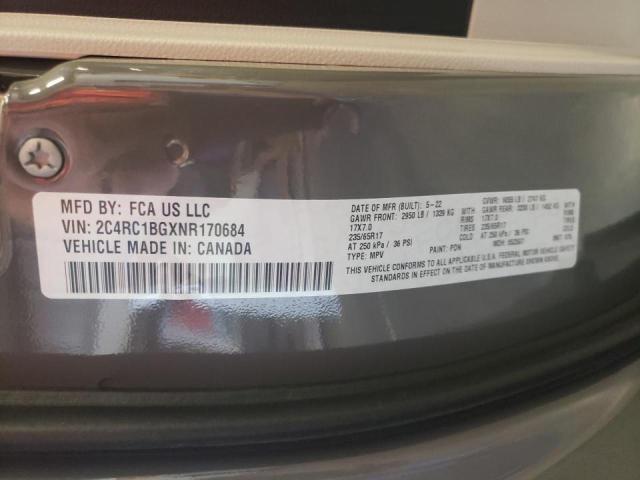 2C4RC1BGXNR170684 - 2022 CHRYSLER PACIFICA T Gümüş foto 10