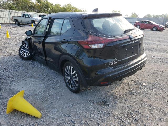 3N1CP5CV3NL520431 - 2022 NISSAN KICKS SV BLACK photo 3