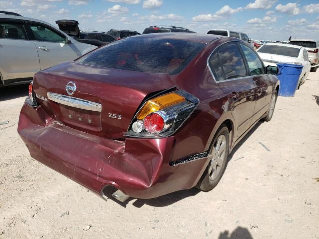 1N4AL2AP9CC258755 - 2012 NISSAN ALTIMA BAS BURGUNDY photo 4