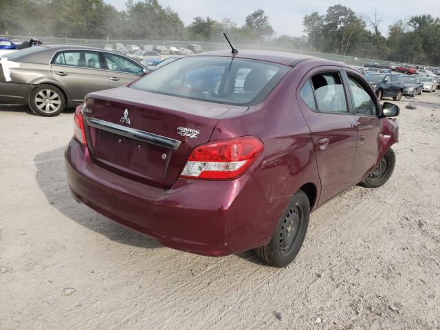 ML32F3FJ8JHF04653 - 2018 MITSUBISHI MIRAGE G4 RED photo 4