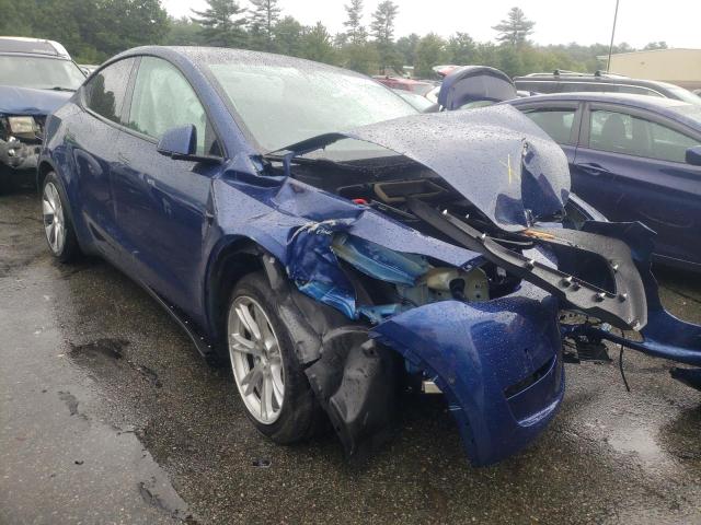 5YJYGDEE0MF083818 - 2021 TESLA MODEL Y أزرق صورة 1