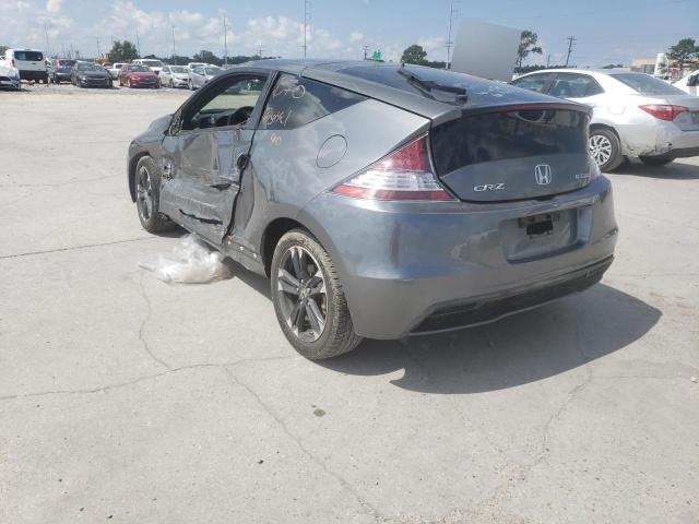 JHMZF1D42ES001234 - 2014 HONDA CR-Z GRAY photo 3