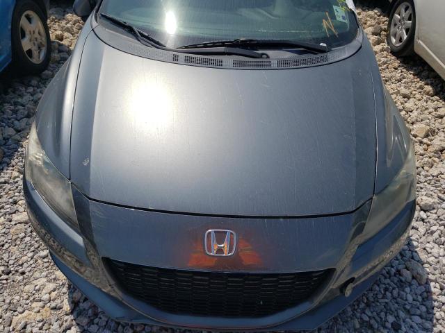 JHMZF1D42ES001234 - 2014 HONDA CR-Z GRAY photo 7