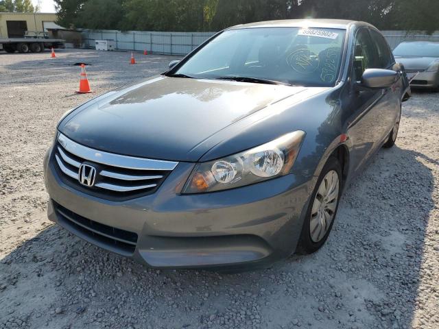 1HGCP2F37CA154260 - 2012 HONDA ACCORD LX GRAY photo 2