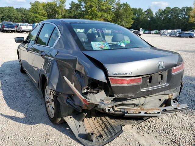 1HGCP2F37CA154260 - 2012 HONDA ACCORD LX GRAY photo 3