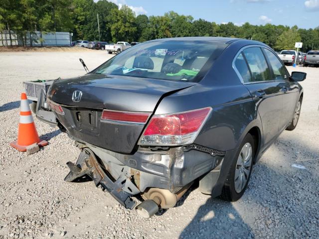 1HGCP2F37CA154260 - 2012 HONDA ACCORD LX GRAY photo 4