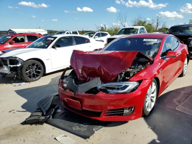 5YJSA1E18GF148681 - 2016 TESLA MODEL S Կարմիր լուսանկար 2