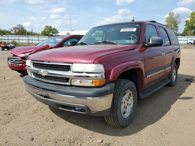 1GNEK13T65J129946 - 2005 CHEVROLET TAHOE K150 BURGUNDY photo 2