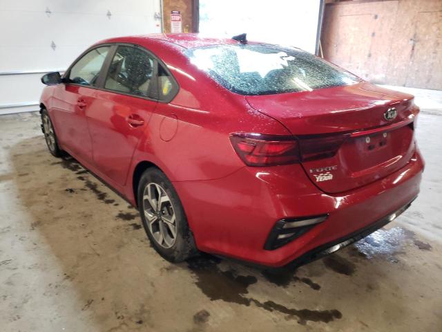 3KPF24AD1LE245768 - 2020 KIA FORTE FE RED photo 3