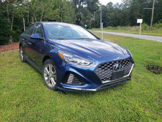 5NPE34AFXKH740085 - 2019 HYUNDAI SONATA LIM BLUE photo 1