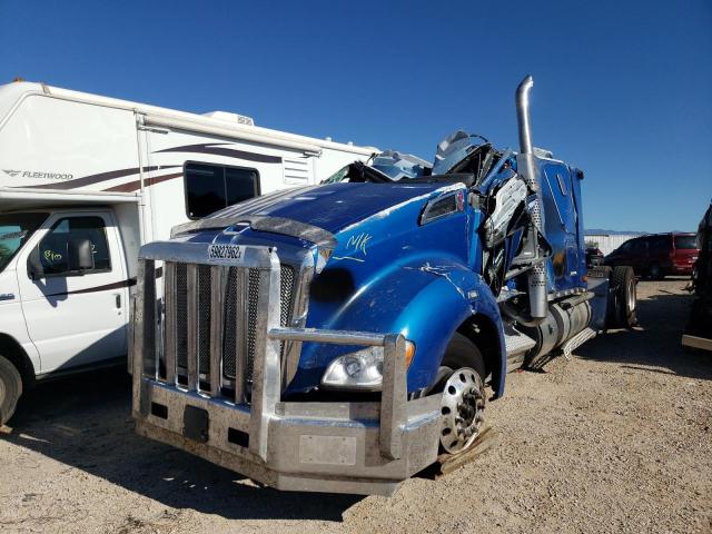 1XKYDP9X0MJ470808 - 2021 KENWORTH CONSTRUCTI BLUE photo 2