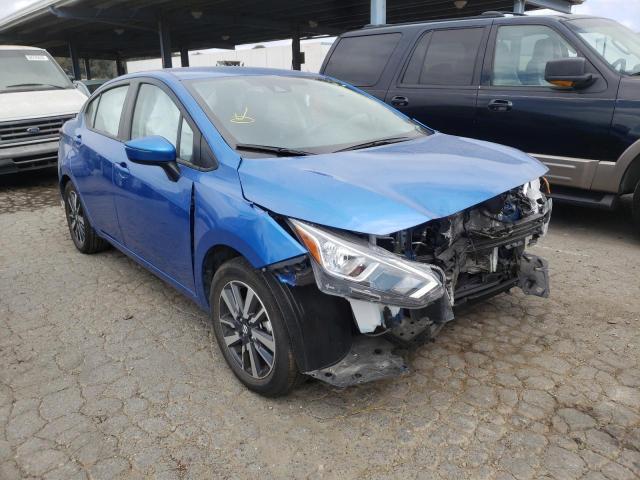 3N1CN8EV2ML871592 - 2021 NISSAN VERSA SV BLUE photo 1