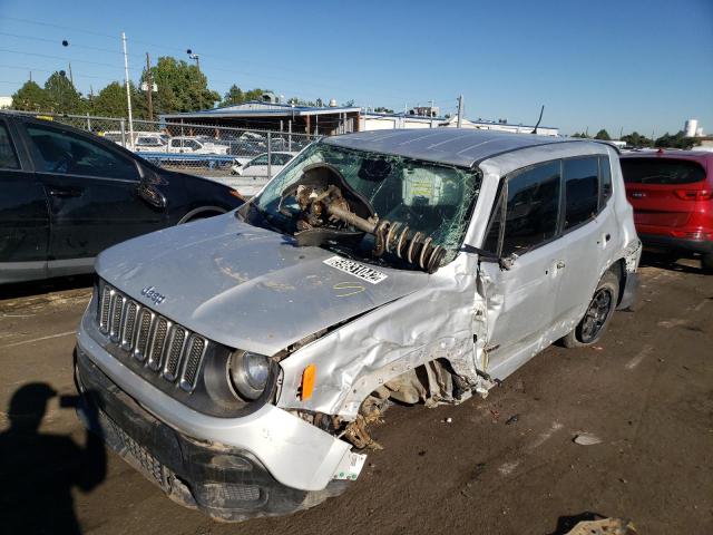 ZACCJAAT6FPB20168 - 2015 JEEP RENEGADE S SILVER photo 2