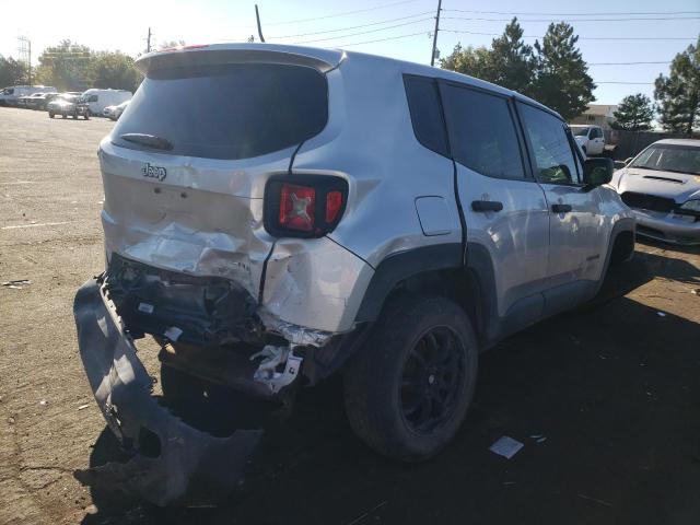 ZACCJAAT6FPB20168 - 2015 JEEP RENEGADE S SILVER photo 4