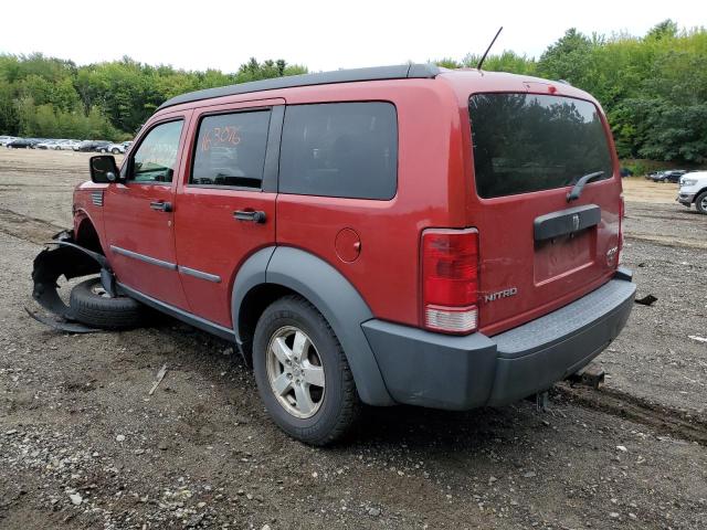 1D8GU28K47W586893 - 2007 DODGE NITRO SXT RED photo 3