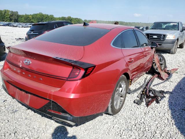 5NPEF4JA8LH054091 - 2020 HYUNDAI SONATA SEL RED photo 4