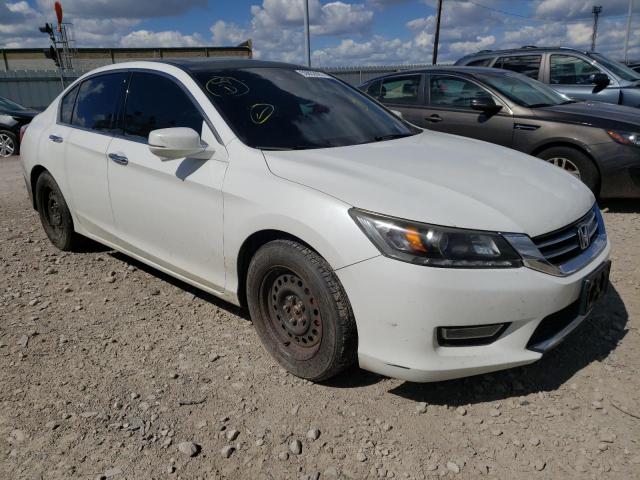 1HGCR3F84DA005057 - 2013 HONDA ACCORD EXL WHITE photo 1