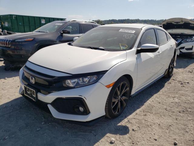 SHHFK7H49HU230782 - 2017 HONDA CIVIC SPOR WHITE photo 2