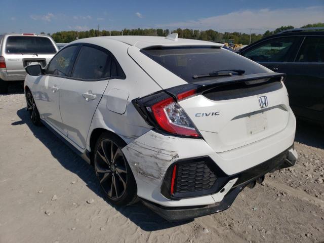 SHHFK7H49HU230782 - 2017 HONDA CIVIC SPOR WHITE photo 3