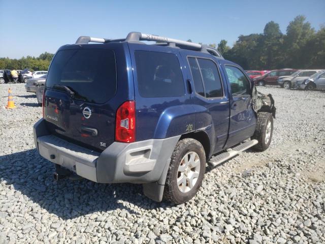 5N1AN0NU5AC504847 - 2010 NISSAN XTERRA OFF BLUE photo 4