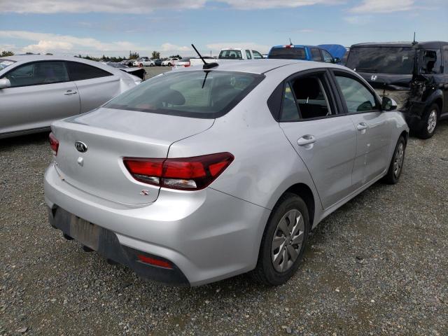 3KPA24ABXJE096573 - 2018 KIA RIO LX SILVER photo 4