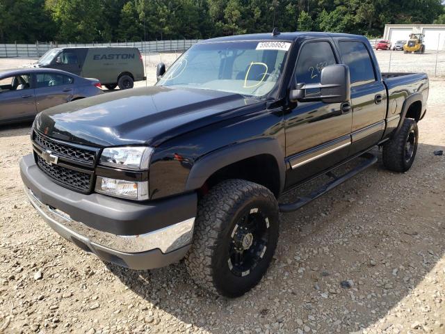 1GCHK23D27F123992 - 2007 CHEVROLET SILVERADO BLACK photo 2