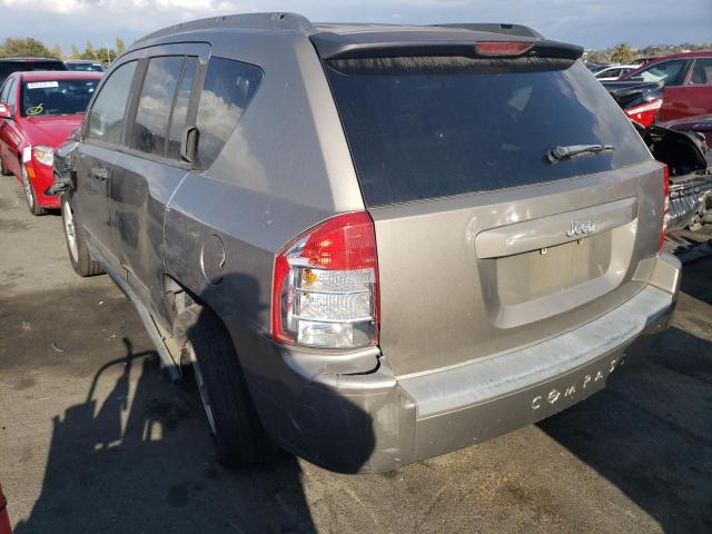 1J8FT47028D772625 - 2008 JEEP COMPASS SP BEIGE photo 3