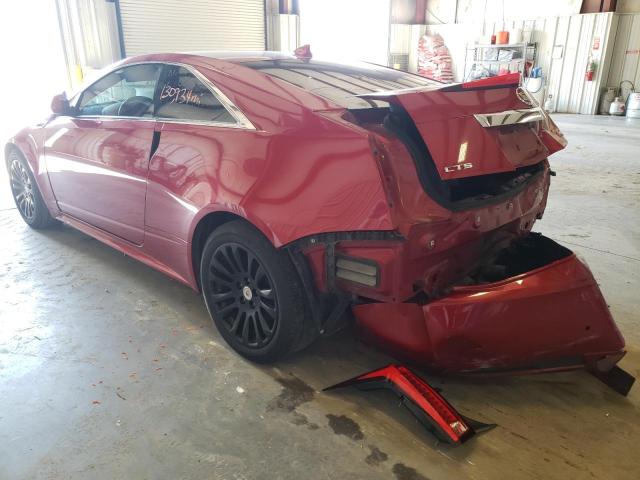 1G6DP1E3XC0102581 - 2012 CADILLAC CTS PREMIU RED photo 3