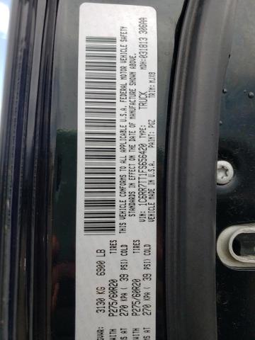 1C6RR7TT1FS656420 - 2015 RAM 1500 SLT BLACK photo 10